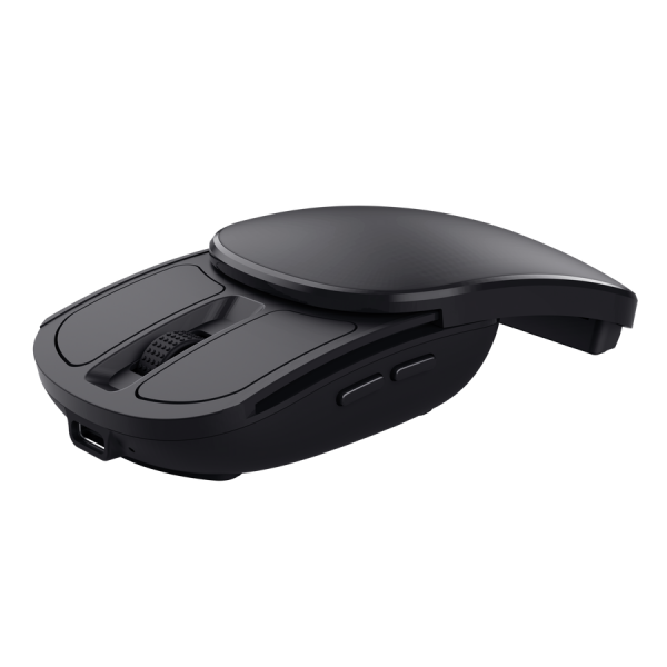 Mouse Trust Wireless Zylo Negro 2400 Dpi Ajustable 6 Botones Plegable