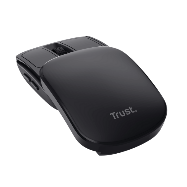 Mouse Trust Wireless Zylo Negro 2400 Dpi Ajustable 6 Botones Plegable