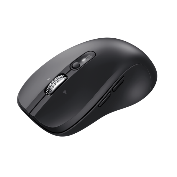 Mouse Trust Wireless Y Bluetooth Ferro Negro 3200 Dpi Ajustable 9 Botones 3 Dispositivos