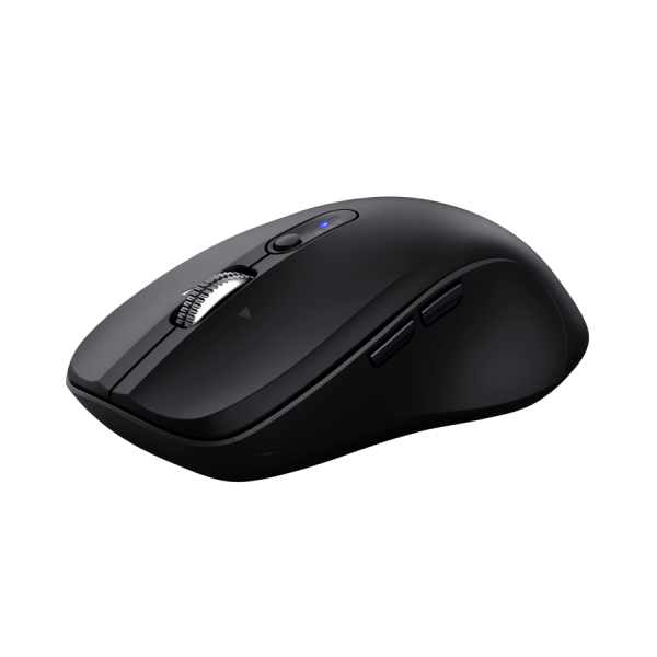 Mouse Trust Wireless Y Bluetooth Ferro Negro 3200 Dpi Ajustable 9 Botones 3 Dispositivos