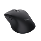 Mouse Trust Wireless Y Bluetooth Ferro Negro 3200 Dpi Ajustable 9 Botones 3 Dispositivos