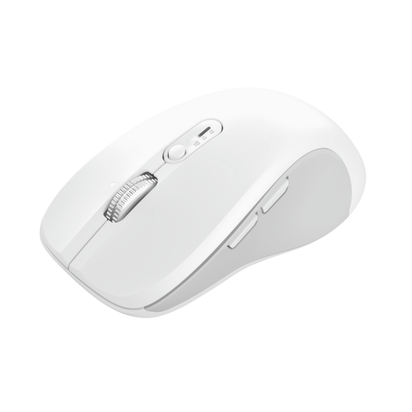 Mouse Trust Wireless Y Bluetooth Ferro Blanco 3200 Dpi Ajustable 9 Botones 3 Dispositivos Main Image