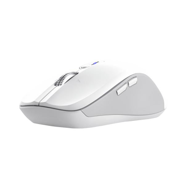 Mouse Trust Wireless Y Bluetooth Ferro Blanco 3200 Dpi Ajustable 9 Botones 3 Dispositivos Hover Image