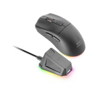 Mouse Mars Gaming Wireless Y Bluetooth Mmt3 Rgb Base De Recarga Magnetica 14400 Dpi Color Negro