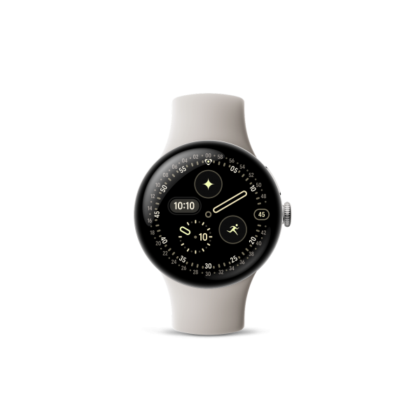 Google Pixel Watch 4 41mm WiFi Plata con Correa Porcelana - Reloj Inteligente