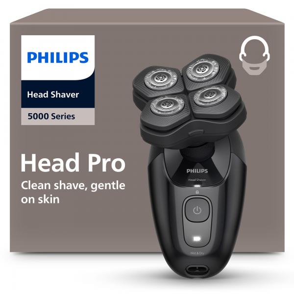 Philips Head Shaver Pro 5000 Series Negro / Afeitadora Essential Con Cuchillas Comfortcut Main Image