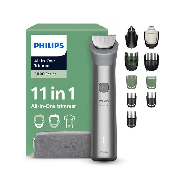 Philips Mg5941/15 All-in-one Trimmer 5000 Series Gris Claro / Recortador 11 En 1
