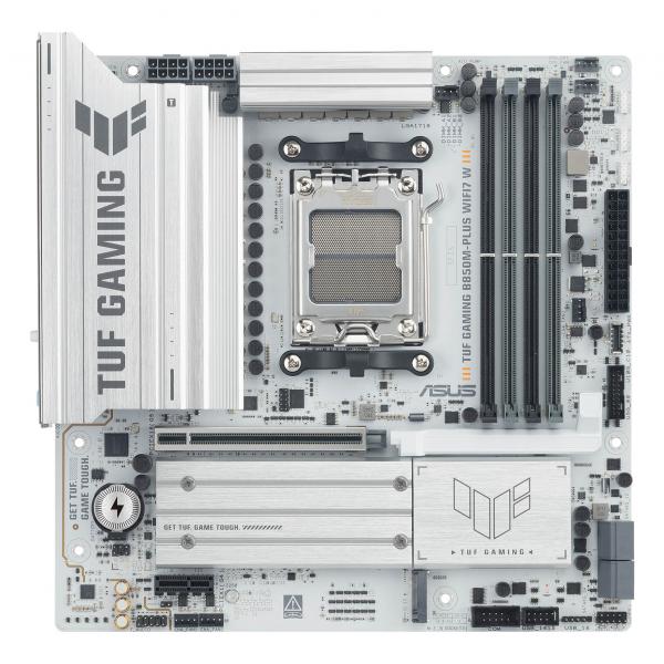 Pb Asus Tuf Gaming B850m-plus Wifi7 W Skt Am5 Microatx 4xddr5 Displayport Hdmi Usb 20gbps Blanco