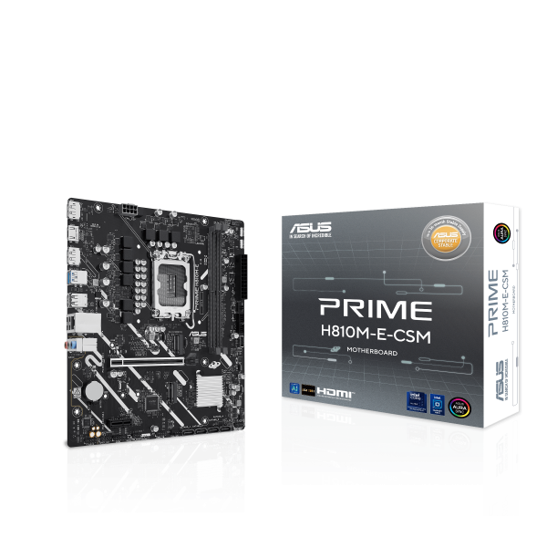 Pb Microatx Asus Prime H810m-e-csm Lga1851 2xddr5 1xm.2 Pcie 4.0 Dp Hdmi