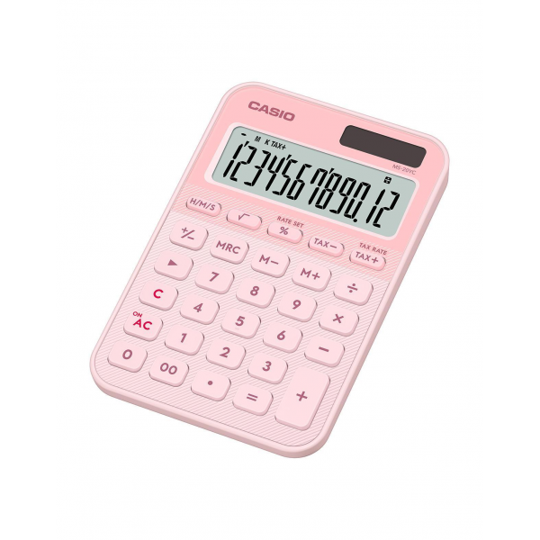Casio Ms-20yc Rosa Claro / Calculadora De Mesa