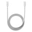Cable Trenzado USB Tipo C/M a USB Tipo C/M - 1 m  Blanco