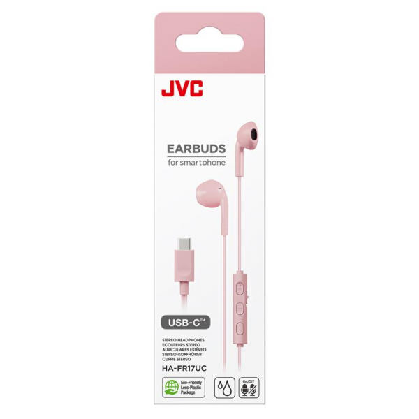 Jvc Ha-fr17uc Pink / Auriculares De Tipo Botón Con Usb-c