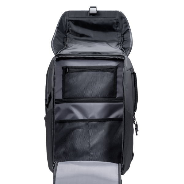 Mochila Trust Jersy Color Negro Para Portatiles Hasta 17" 15 Compartimientos 25l