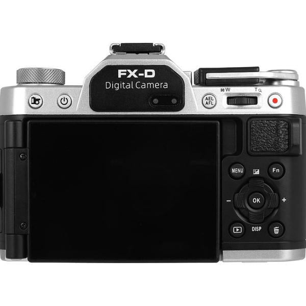 Yashica Fx-d 100 Silver / Cámara Digital De Simulación De Película Con Zoom 3x