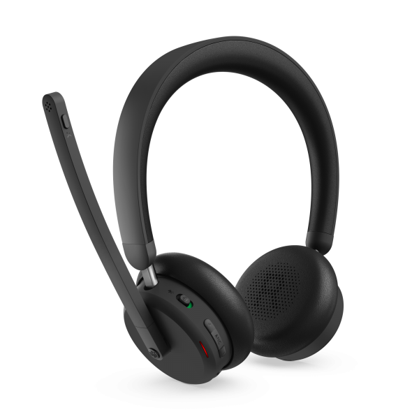 Headset Lenovo Bluetooth Wireless Anc Headset 6550 Negro Con Microfono Usb-a Teams