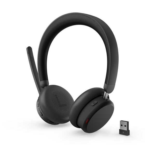 Headset Lenovo Bluetooth Wireless Anc Headset 6550 Negro Con Microfono Usb-a Teams