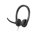 Headset Lenovo Wired Voip Headset 5000 Negro Con Microfono Usb-c Usb-a Teams