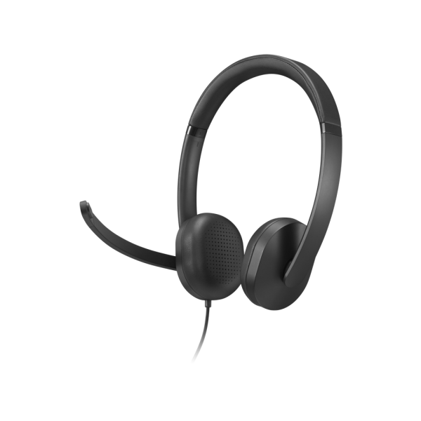 Headset Lenovo Wired Voip Headset 5000 Negro Con Microfono Usb-c Usb-a Teams
