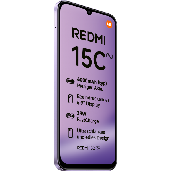Xiaomi Redmi 15C 5G 4GB/128GB Lila 6,9 pulgadas IPS 120Hz 50MP 6000mAh 33W NFC