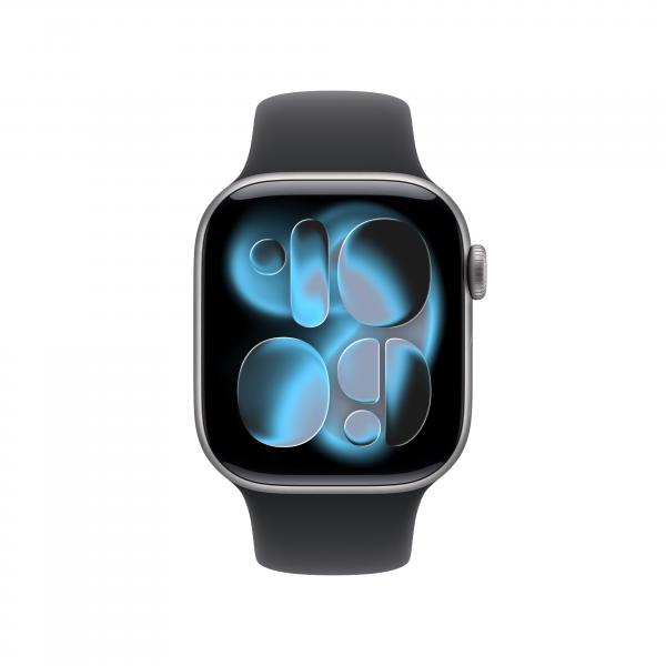Smartwatch Apple Watch S11 gps + Cellular 42mm Space Grey Aluminium Case Black Sport Band S - M