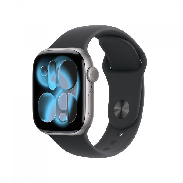 Smartwatch Apple Watch S11 gps + Cellular 42mm Space Grey Aluminium Case Black Sport Band S - M