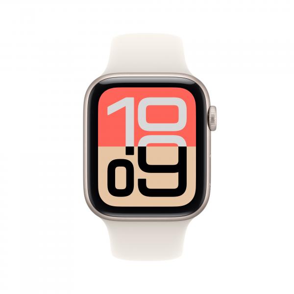 Apple Watch SE 3 GPS + Cellular 44mm Blanco Estelar con Correa Deportiva Blanco M/L Main Image