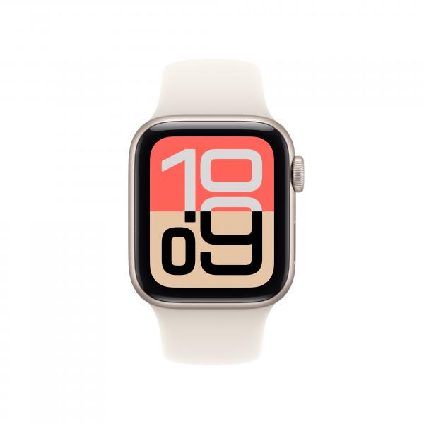Apple Watch SE 3 GPS 40mm Blanco Estelar con Correa Deportiva Blanco S/M
