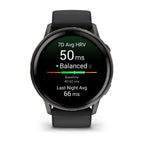 Garmin Venu 4 Gris Con Correa De Silicona Negra / Smartwatc