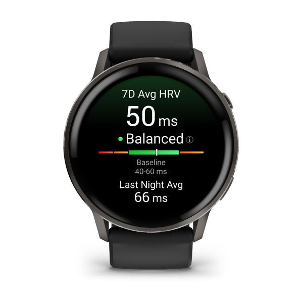 Garmin Venu 4 Gris Con Correa De Silicona Negra / Smartwatch 45mm Main Image