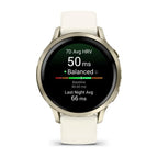 Garmin Venu 4 41 mm Dorado con Correa Blanca