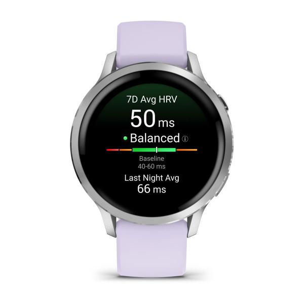 Garmin Venu 4 Plateado Con Correa De Silicona Lila / Smartwatch 41mm Main Image