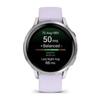 Garmin Venu 4 41 mm Plata con Correa Lila