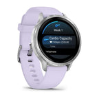 Garmin Venu 4 41 mm Plata con Correa Lila