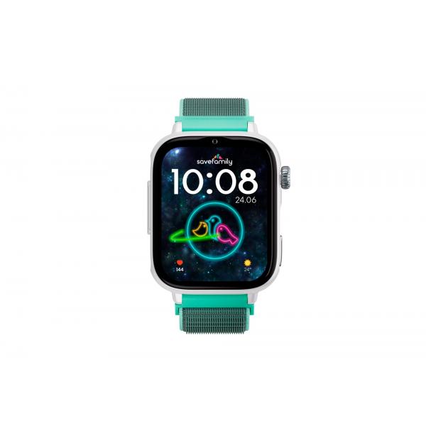 Savefamily Savewatch Plus 2 Junior (+8 Aos) Blanco Con Correa De Tela Ocean / Smartwatch 4g Para Nios