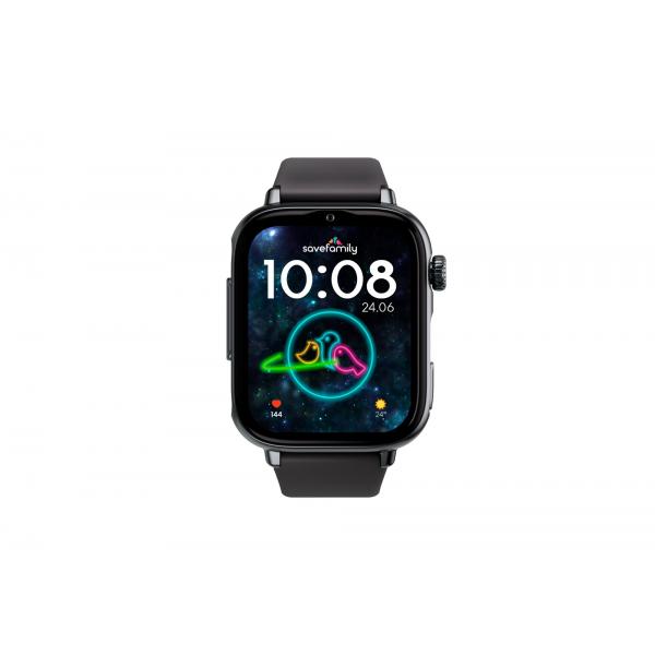 Savefamily Savewatch Plus 2 Junior (+8 Aos) Negro Con Correa De Silicona Black Is Black / Smartwatch 4g Para Nios