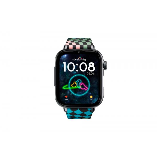 Savefamily Savewatch Plus 2 Junior (+8 Aos) Negro Con Correa De Silicona Loop / Smartwatch 4g Para Nios