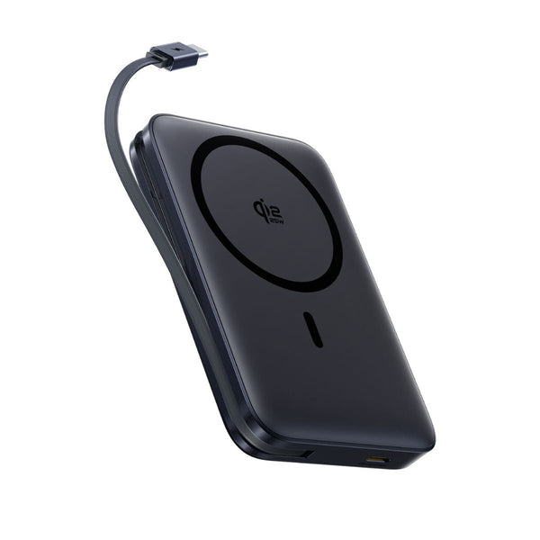 Power Bank Baseus PicoGo AM61 Qi2.2 25W Cable USB-C retráctil 10000mAh