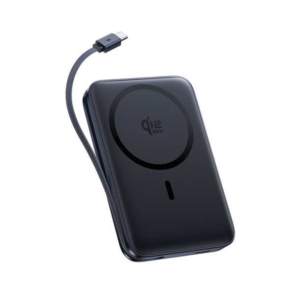 Power Bank Baseus PicoGo AM61 Qi2.2 25W Cable USB-C retráctil 10000mAh