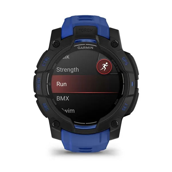 Garmin Instinct 3 Negro Con Correa De Color Azul / Smartwatch 45mm Amoled