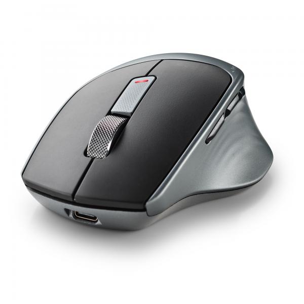 Mouse Ngs Wireless Lush-rb 2.4 Bt 1600dpi 6 Botones Recargable Silencioso Multidispositivo Negro