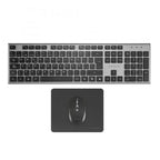 Teclado + Raton Tacens 6zenithfr Inalambrico Gris Frances + Alfombrilla