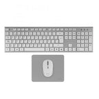 Teclado Mouse Y Alfombrilla Wireless Tacens Zenithwfr Low Profile Tecla Copilot 3200dpi Blanco