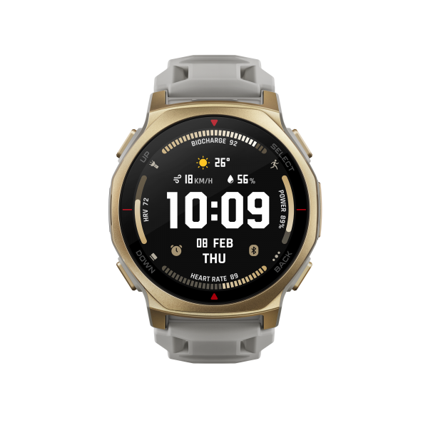 Amazfit T-Rex 3 Pro Reloj Deportivo GPS 19 días Mapas Offline Artic Gold