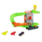 Pista Coches Ataque De Cocodrilo Hot Wheels City