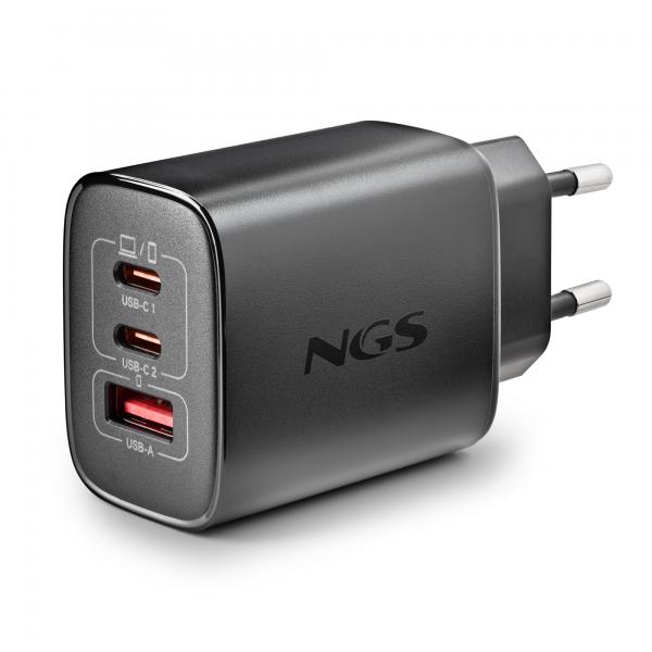 Cargador De Pared Gan Ngs Era 65W/ 2Xusb Tipo-C/ 1Xusb/ 65W