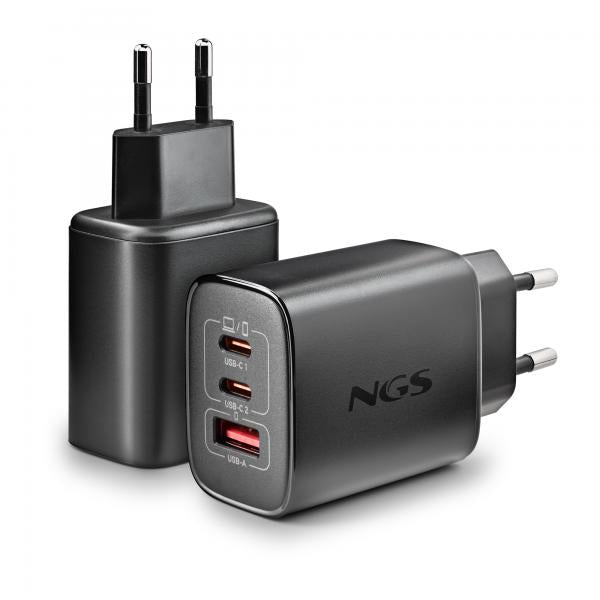Cargador De Pared Gan Ngs Era 65W/ 2Xusb Tipo-C/ 1Xusb/ 65W