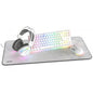 Pack Gaming con Cable KROM Klass TKL Layout - Teclado  Ratón ptico  Auriculares con Micrófono  Alfombrilla  Retroiluminado Blanco