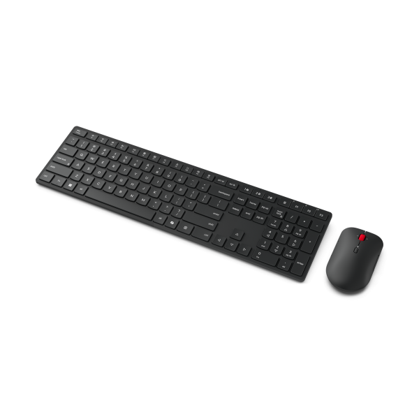 Teclado Y Mouse Lenovo Wireless Multi-mode Pro Combo 6000 Negro Inalambrico 2.4ghz Bt Receptor Usb-a
