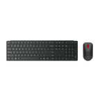 Teclado Y Mouse Lenovo Wireless Multi-mode Pro Combo 6000 Negro Inalambrico 2.4ghz Bt Receptor Usb-a