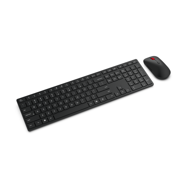 Teclado Y Mouse Lenovo Wireless Multi-mode Pro Combo 6000 Negro Inalambrico 2.4ghz Bt Receptor Usb-a